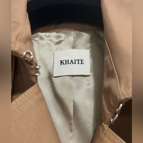 Khaite Hammond Cropped Trench Jacket Khaki M NWT $2,900 - Picture 6 of 9